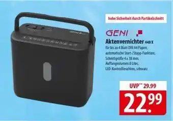 Famila Nord Ost GENI Aktenvernichter 440 X Angebot