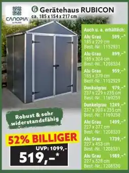 Norma Gerätehaus RUBICON Angebot