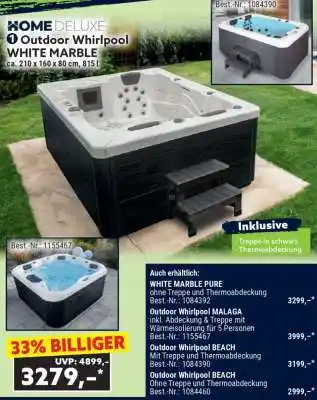 Norma Outdoor-Whirlpool White Marble Angebot