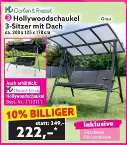 Norma Hollywoodschaukel 3-Sitzer mit Dach Angebot