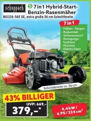 Norma 7 in 1 Hybrid-Start-Benzin-Rasenmäher Angebot