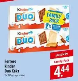 Famila Nord Ost Ferrero kinder Duo Keks Angebot