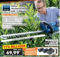 Norma Akku-Heckenschere inkl. 2 Akkus Angebot