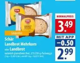 Famila Nord Ost Schär Landbrot Mehrkorn oder Landbrot Angebot