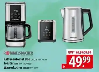 Famila Nord Ost Kaffeeautomat Uno, Toaster, Wasserkocher Angebot