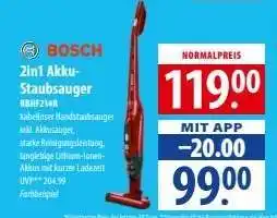 Famila Nord Ost Bosch 2in1 Akku-Staubsauger Angebot
