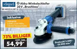 Norma Akku-Winkelschleifer 20V „Brushless“ Angebot