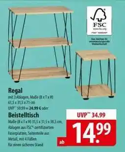 Famila Nord Ost Regal oder Beistelltisch Angebot