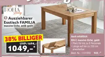 Norma Ausziehbarer Esstisch FAMILIA Angebot