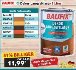 Norma BAUFIX Dekor-Langzeitlasur 5 Liter Angebot
