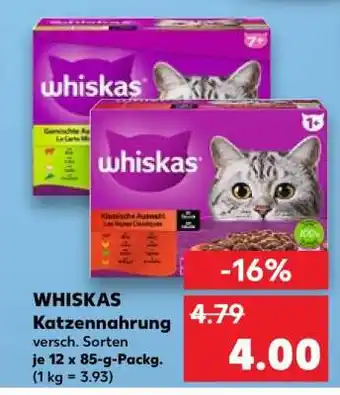 Kaufland WHISKAS Katzennahrung Angebot