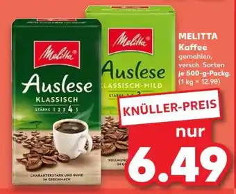 Kaufland MELITTA Kaffee gemahlen, versch. Sorten Angebot
