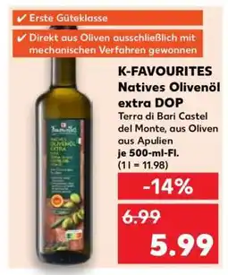 Kaufland K-FAOURITES Natives Olivenöl extra DOP Angebot