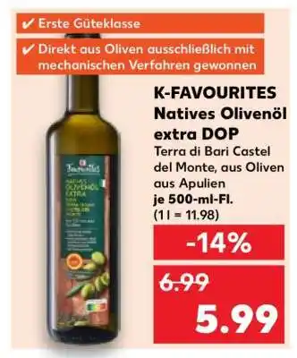 Kaufland K-FAOURITES Natives Olivenöl extra DOP Angebot