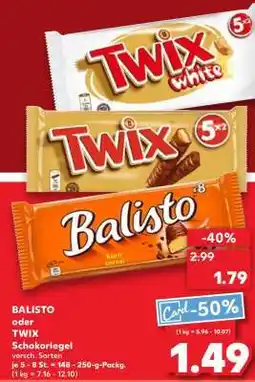 Kaufland BALISTO oder TWIX Angebot