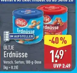 Aldi Nord ÜLTJE Erdnüsse Angebot