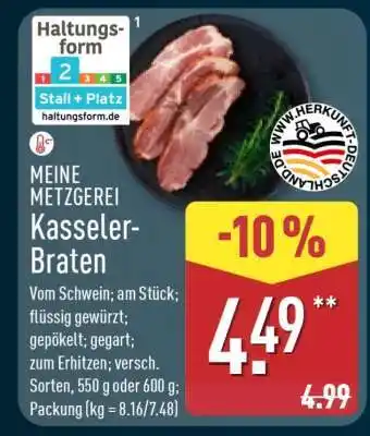 Aldi Nord MEINE METZGEREI Kasseler-Braten Angebot