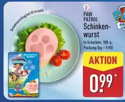 Aldi Nord Paw Patrol Schinkenwurst Angebot