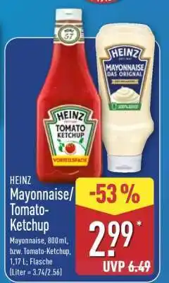 Aldi Nord HEINZ Mayonnaise/ Tomato-Ketchup Angebot