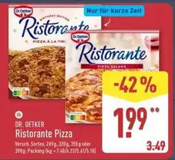 Aldi Nord Dr. Oetker Ristorante Pizza Angebot