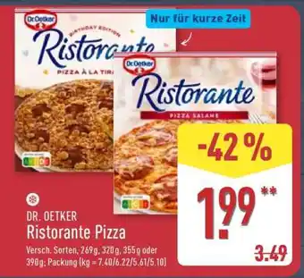 Aldi Nord Dr. Oetker Ristorante Pizza Angebot