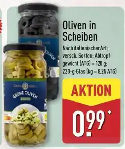 Aldi Nord Oliven in Scheiben Angebot