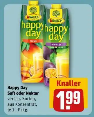 REWE Happy Day Saft oder Nektar Angebot