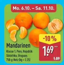 Aldi Nord Mandarinen Angebot
