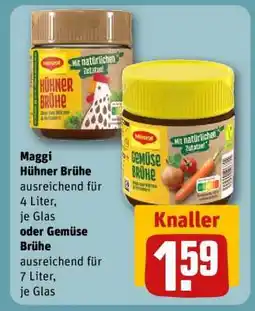 REWE Maggi Hühner Brühe oder Gemüse Brühe Angebot