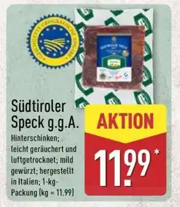Aldi Nord Südtiroler Speck g.g.A Angebot