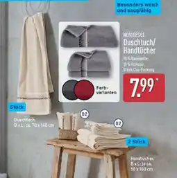 Aldi Nord NOVITESSE Duschtuch/Handtücher Angebot