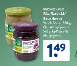 Aldi Süd Bio-Rotkohl/Sauerkraut Angebot