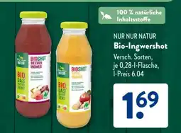Aldi Süd Bio-Ingwershot Angebot