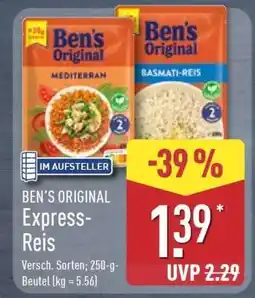 Aldi Nord Ben’s Original Express Reis Angebot