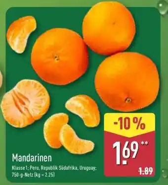 Aldi Nord Mandarinen Angebot