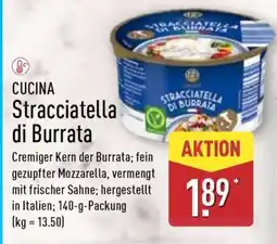 Aldi Nord CUCINA Stracciatella di Burrata Angebot