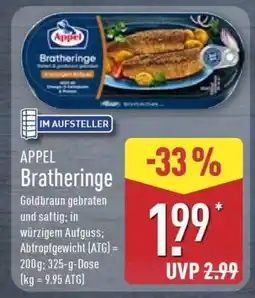 Aldi Nord APPEL Bratheringe Angebot