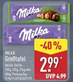 Aldi Nord MILKA Großtafel Angebot