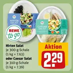 REWE Hirten Salat oder Caesar Salat Angebot