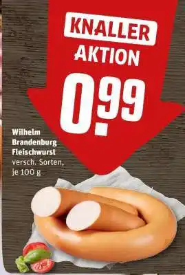 REWE Wilhelm Brandenburg Fleischwurst Angebot
