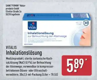 Aldi Nord VITALIS Inhalationslösung Angebot