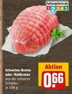 REWE Schweine-Braten oder -Rollbraten Angebot