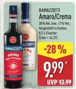 Aldi Nord RAMAZZOTTI Amaro/Crema Angebot