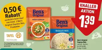 REWE Ben’s Original Express Reis Angebot