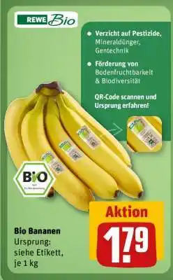 REWE Bio Bananen Angebot