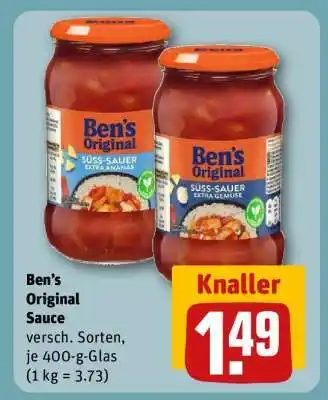 REWE Ben’s Original Sauce Angebot