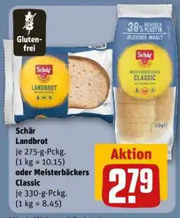 REWE Schär Landbrot oder Meisterbäckers Classic Angebot