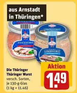 REWE Die Thüringer Thüringer Wurst Angebot