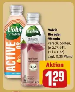 REWE Volvic Bio oder Vitamin Angebot
