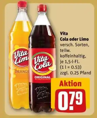 REWE Vita Cola oder Limo Angebot